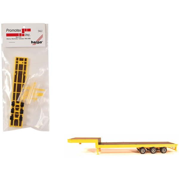 Promotex 3-Axle Step Deck Trailer - Yellow