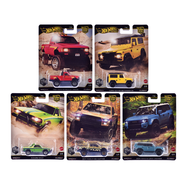 Hot Wheels "HW Off Road" Car Culture 5 Car Set