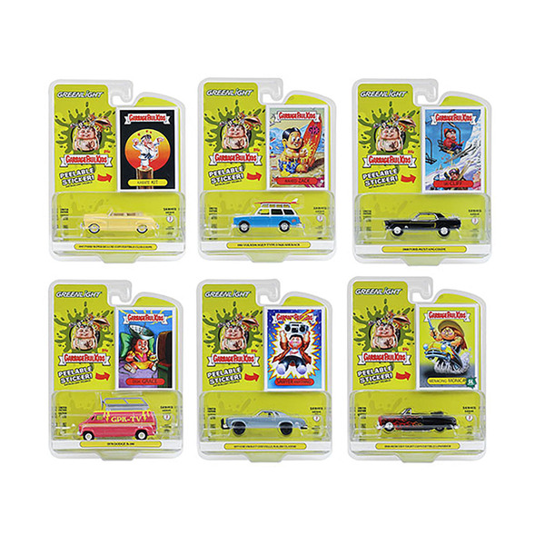 Greenlight Garbage Pail Kids Series 7: 6-Piece Diecast Car Set