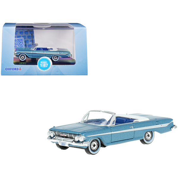 Oxford Diecast 1961 Chevy Impala Convertible HO Scale