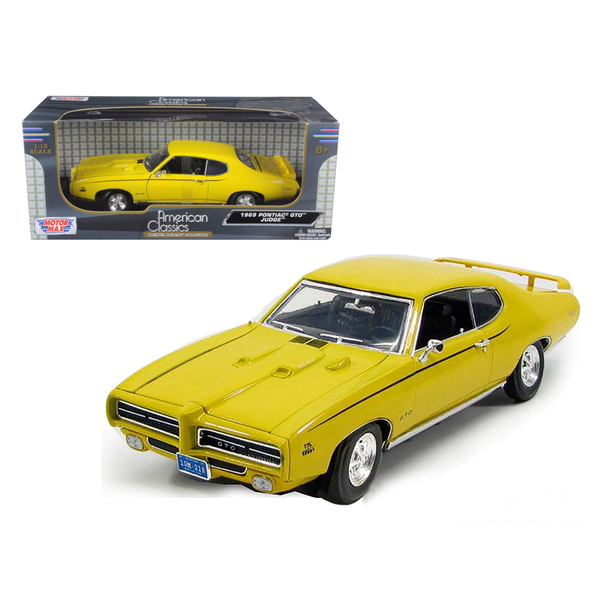 Motormax 1969 Pontiac GTO Judge: Yellow (1:18 Scale)