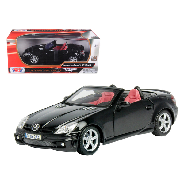 Motormax 2005 Mercedes SLK55 AMG: Black (1:18 Scale)