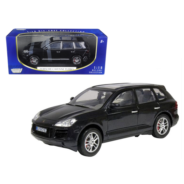 Motormax Porsche Cayenne Turbo Metallic Black 1/18 Diecast