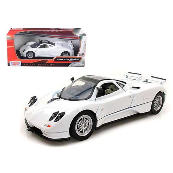 Motormax Pagani Zonda C12 White 1/24 Diecast Model (7.5 Inch)