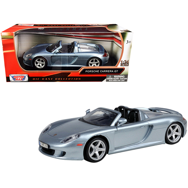 Motormax Porsche Carrera GT Gray 1/24 Scale Diecast Model Car