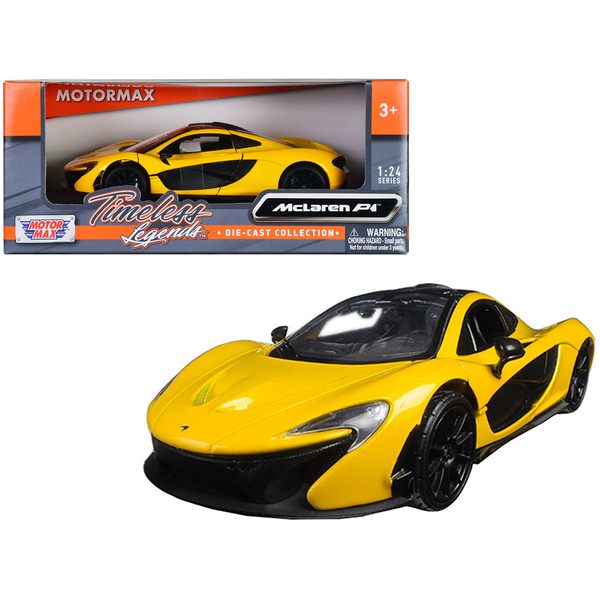 Motormax McLaren P1 Yellow 1/24 Scale Diecast Model Car