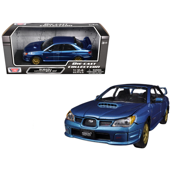 Motormax Subaru Impreza WRX STi - Blue Metallic 1/24 Diecast