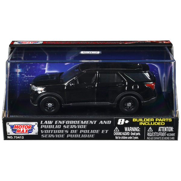Motormax 2022 Ford Police Interceptor Utility - Black Kit 1/43