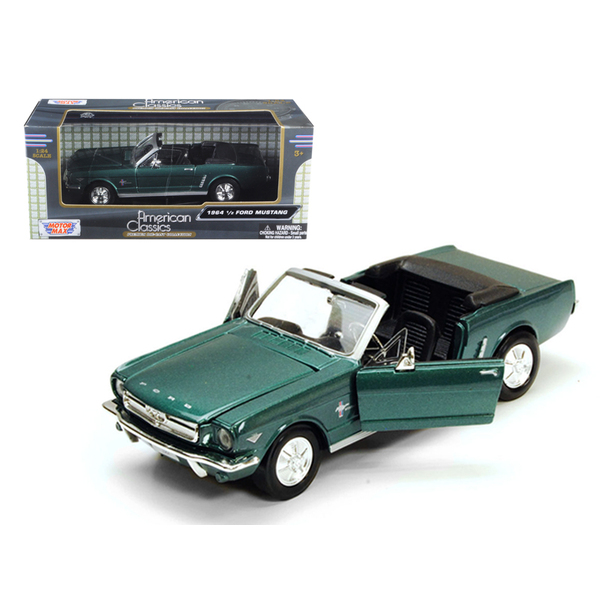 Motormax 1/24 Green Metallic 1964 1/2 Ford Mustang Convertible