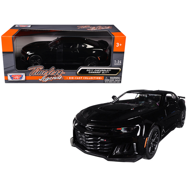 Motormax 2017 Chevrolet Camaro ZL1, Black 1/24 Diecast Model