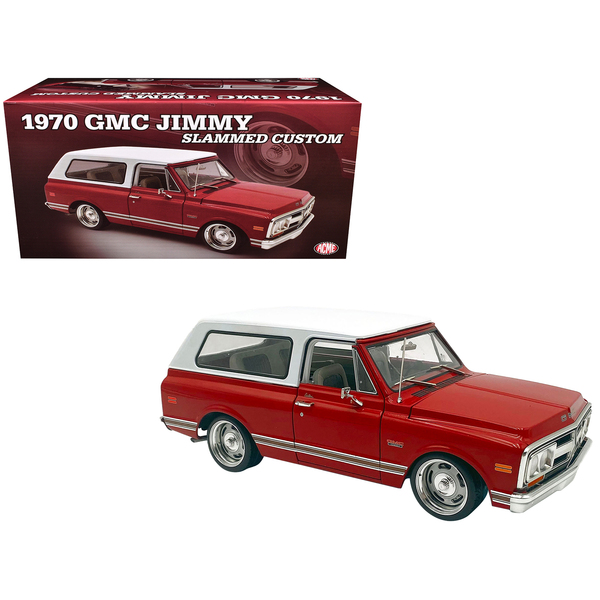 Acme 1:18 1970 GMC Jimmy "Slammed Custom" Red Metallic