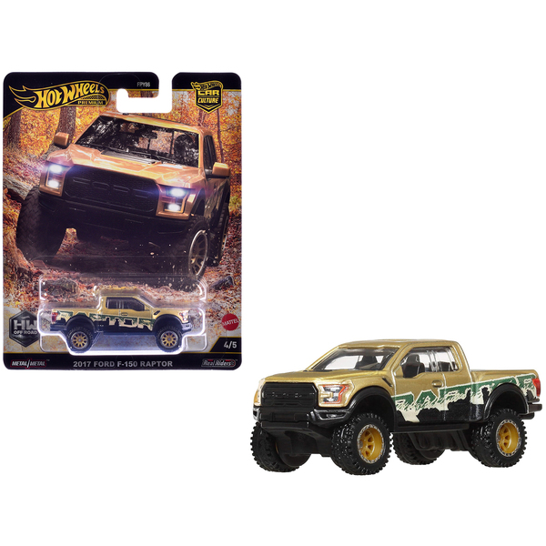 Hot Wheels 1/64 '17 Ford F-150 Raptor Gold Metallic