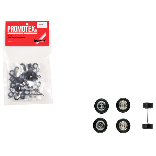 Promotex HO Scale Super Singles Wheel Sets (10 Sets)