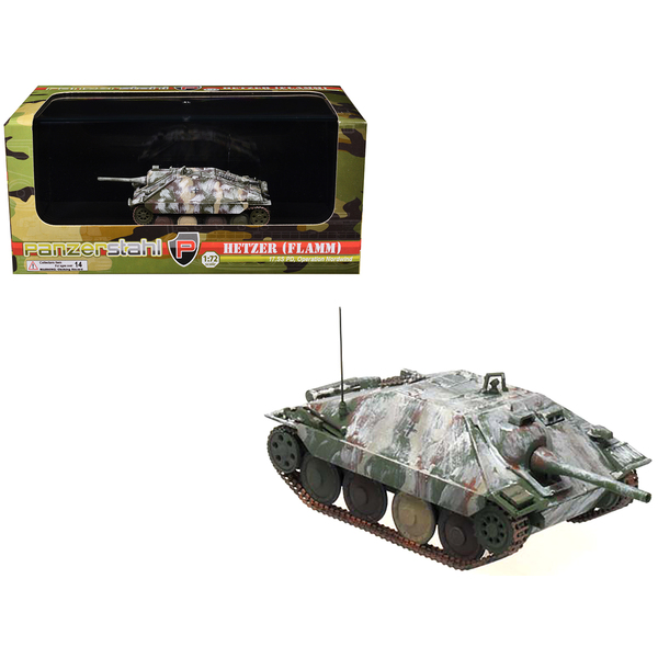 Panzerstahl Hetzer (Flamm) 1/72 Diecast - 17th SS Panzergrenadier