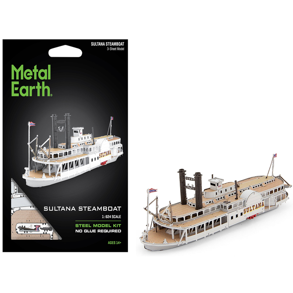 Metal Earth Sultana Steamboat: 5" Steel Model Kit