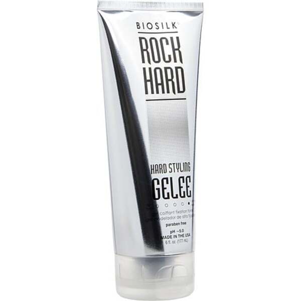 Biosilk Rock Hard Gelee - Extreme Hold Styling Gel - 6 oz