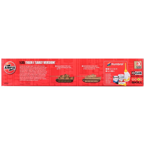 Airfix Tiger I Early Version 1/35 Scale Tank Model Kit A1357