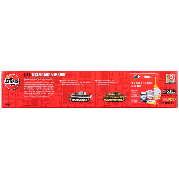 Airfix Tiger I Mid Version 1/35 Scale Tank Model Kit A1359