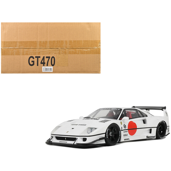 GT Spirit 1/18 LB-Works F40 Model Car - White Graphics