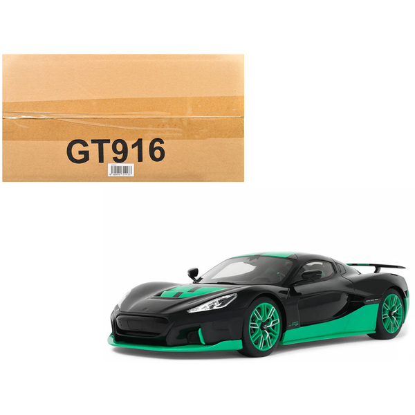 GT Spirit 1:18 Rimac Nevera - Black/Green Stripes