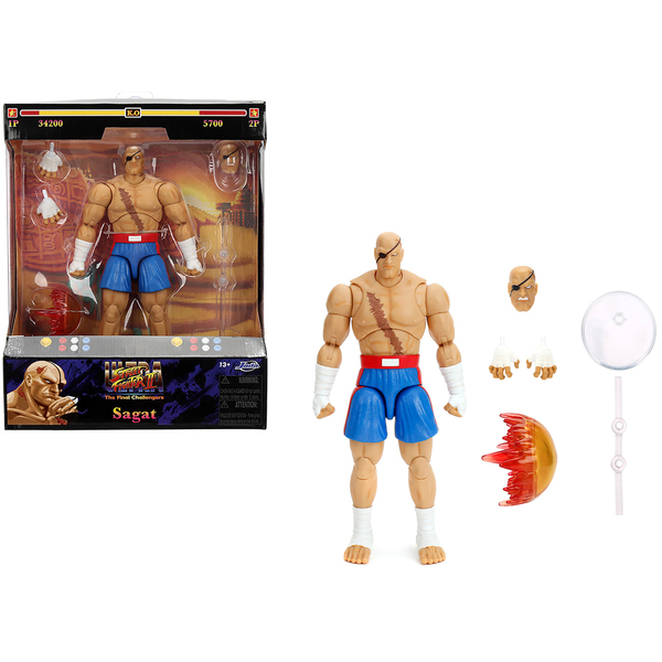 Jada Toys Sagat 7.5" Action Figure - Street Fighter