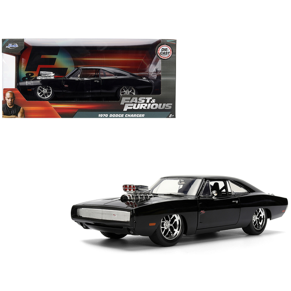 Jada 1970 Dodge Charger R/T Black 1/24 Scale - Fast & Furious