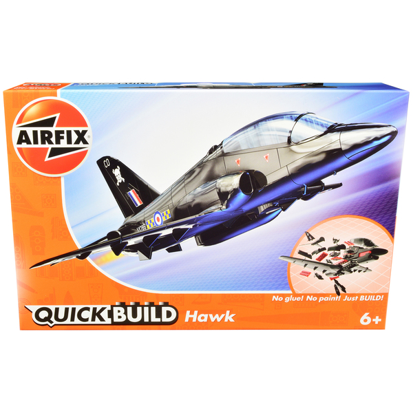Airfix Quickbuild BAE Hawk Model Kit - Snap-Fit, Pre-Painted