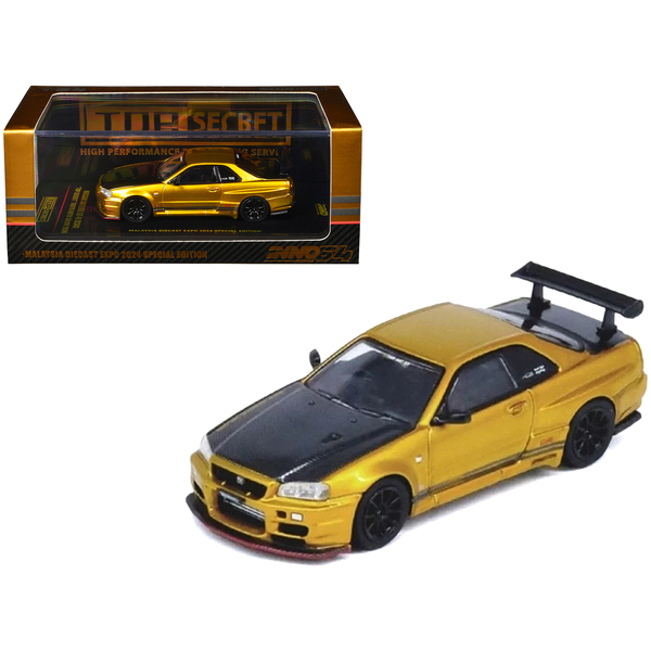Inno Models Nissan GT-R R34 "Top Secret" Gold 1/64