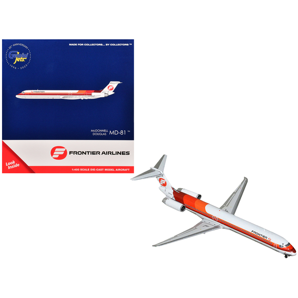 GeminiJets Frontier MD-81 1/400 Scale Diecast Model