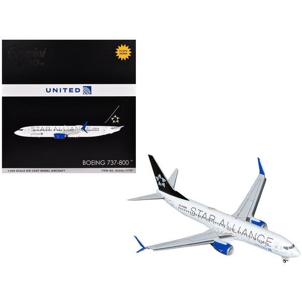 GeminiJets United Star Alliance 737-800 Flaps Down 1/200