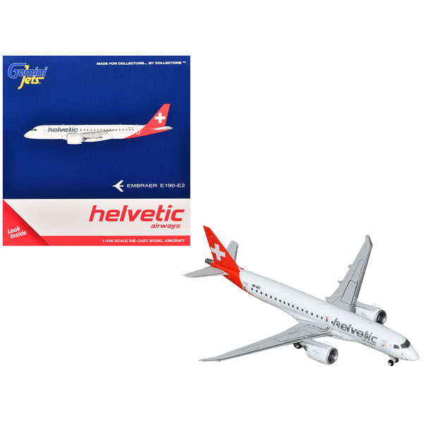 GeminiJets Helvetic Airways E190-E2 (HB-AZC) 1:400