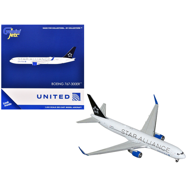 GeminiJets United Star Alliance B767-300ER (N76516) 1:400