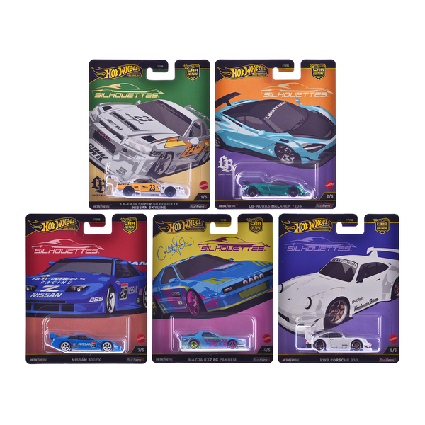 Hot Wheels Car Culture Silhouettes 5-Car Set