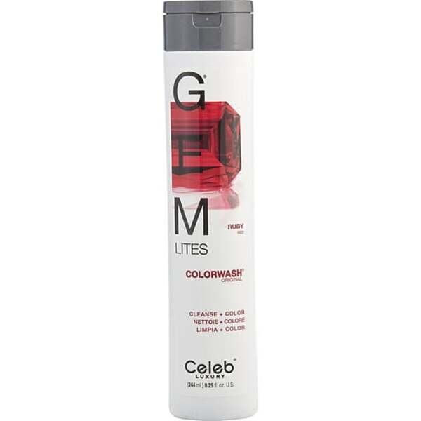 Celeb Luxury Gem Lites Colorwash - Ruby - 8.25 oz - Color Depositing Shampoo