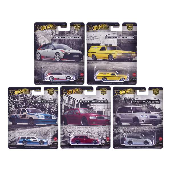 Hot Wheels Fast Wagons 5-Piece Car Culture Set