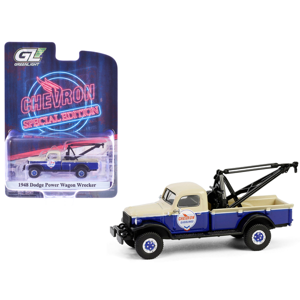 Greenlight 1948 Dodge Power Wagon Wrecker 1/64 Scale Tow Truck