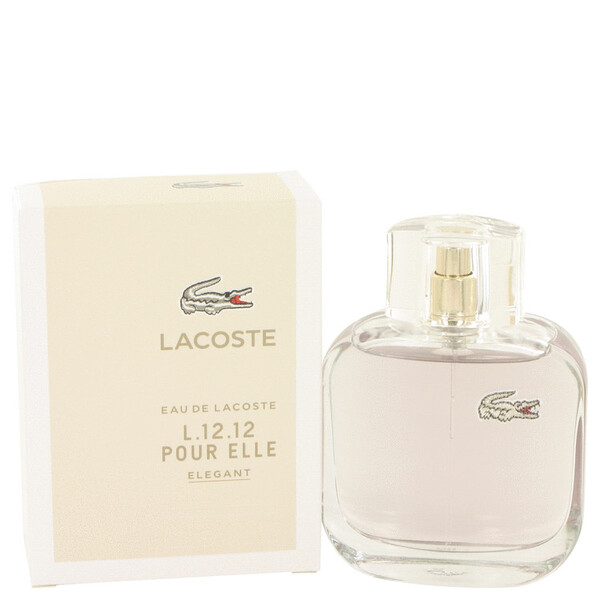 Lacoste L.12.12 Elegant Eau de Toilette for Women - 3 oz
