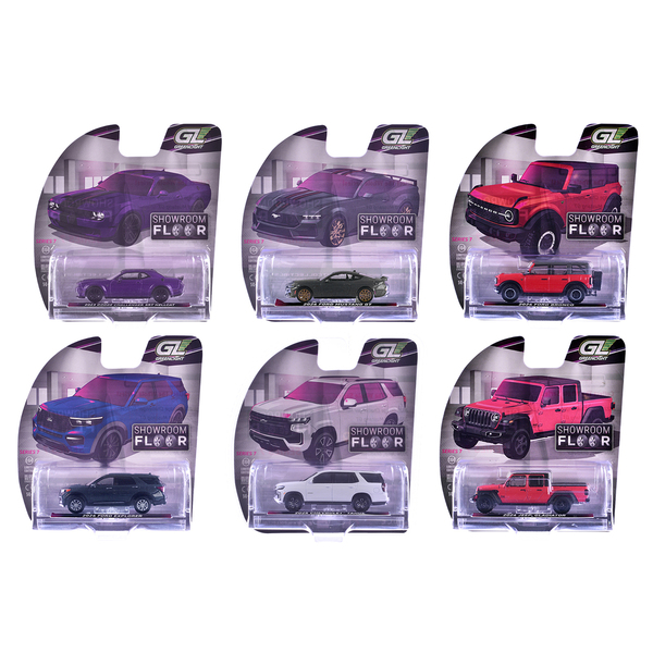 Greenlight Showroom Floor 1/64 Diecast Car Set (6 Cars)