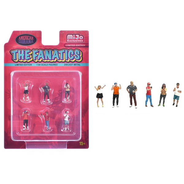 American Diorama 1/64 'The Fanatics' Figure Set - 6 Piece