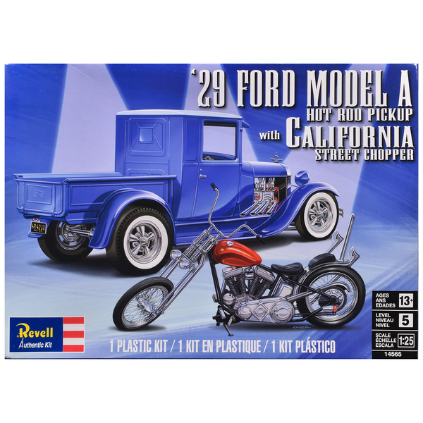 Revell 1929 Ford Model A Hot Rod Pickup & Chopper 1/25 Scale Kit