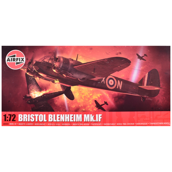 Airfix Bristol Blenheim Mk.IF Aircraft 1/72 Scale Model Kit