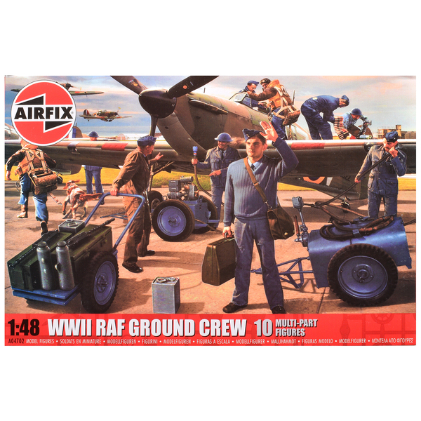Airfix RAF Ground Crew Figure Set 1/48 Scale Model Kit