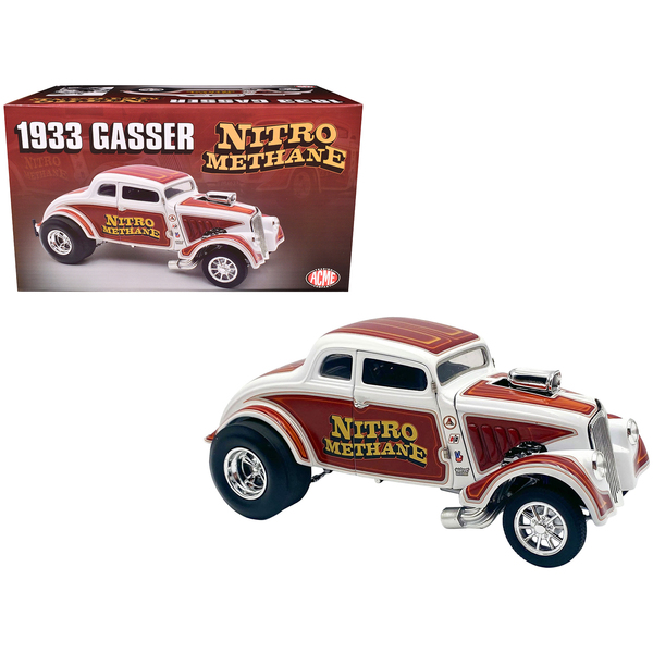 Acme 'Nitro Methane' Gasser 1/18 White/Brown Diecast