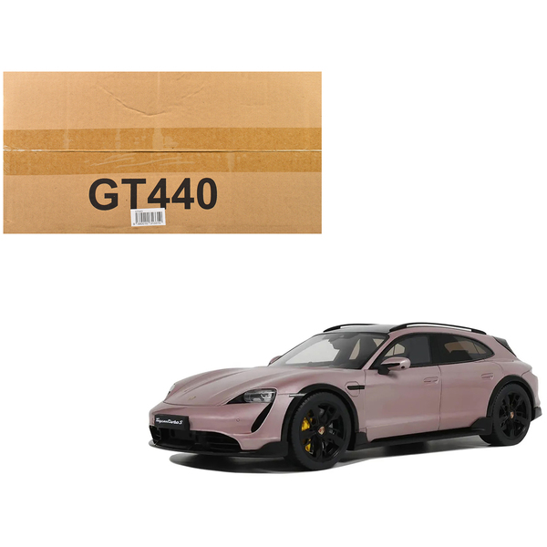 GT Spirit 1/18 Pink Metallic 2022 Porsche Taycan Turbo S Cross Turismo