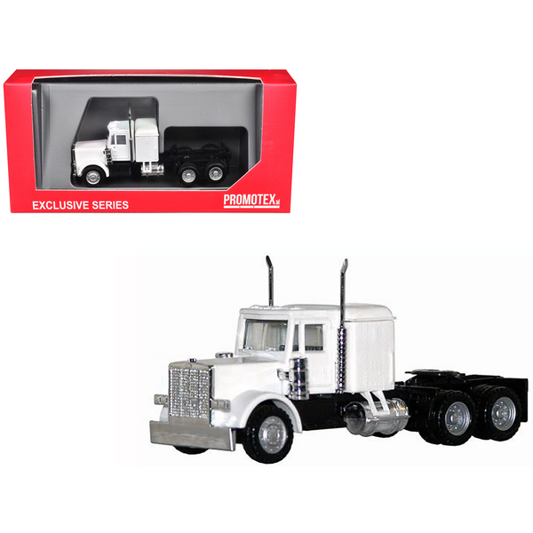 Promotex White Peterbilt Long Tractor 1/87 Scale