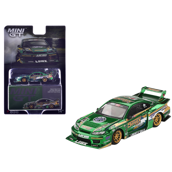 Mini GT Nissan Silvia S15 Fausto Racing Green