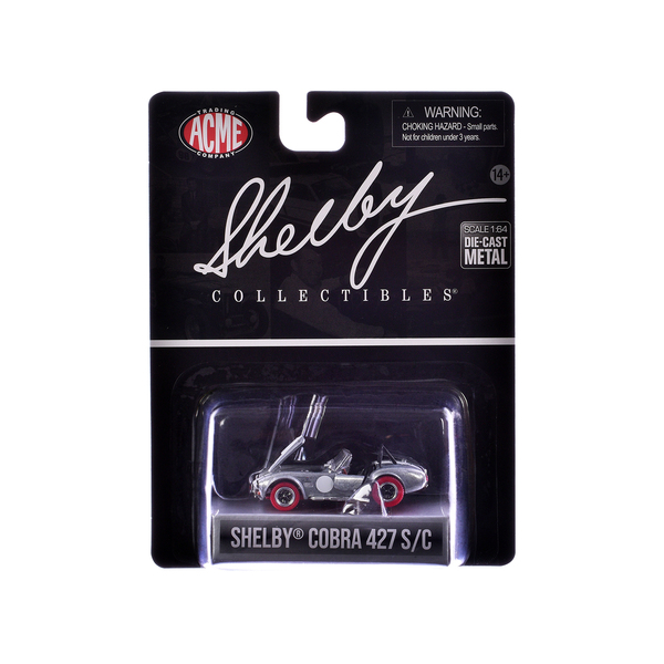 Acme Shelby Cobra 427 S/C, Raw Metal & White Stripes