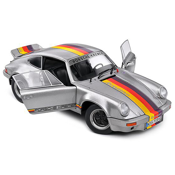 Solido 1/18 Porsche 911 RSR Silver Model Car