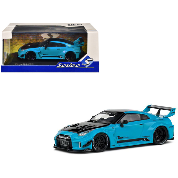 Solido Nissan GT-R R35 Miami Blue 1/43 Diecast Model Car