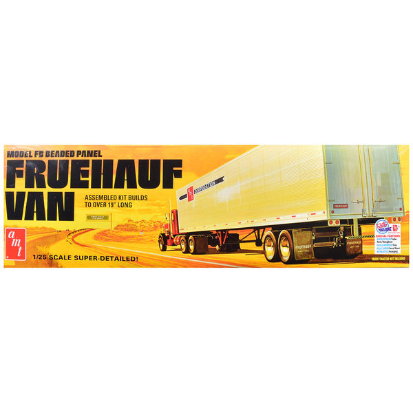 AMT Fruehauf FB Beaded Panel Van Trailer 1/25 Scale Model